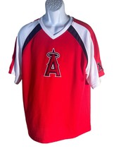 Mlb Los Angeles Angels Shirt Sleeve Pull-Over Polyester Jersey Large - £13.28 GBP