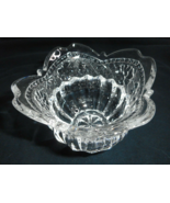 Studio Nova Floral Lace Votive Candleholder Clear Cut Glass Scalloped To... - £16.81 GBP