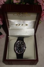 Oniss Paris Ceramic Watch Saphire Crystal Swiss Movement black/silver new $795 - £118.59 GBP