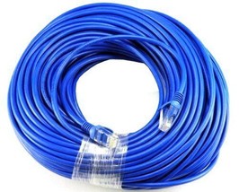 2 Pack BLUE 50FT 50 FT 15M RJ45 CAT5 CAT5E LAN Ethernet Network Patch Co... - $23.99