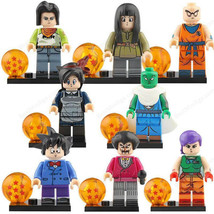 8pcs/set Dragon Ball Z - Android 17 Satan Piccolo Krillin Mai Minifigures Gift K - £36.42 GBP