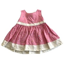 Okie Dokie Style #F11874 sleeveless pink white hearts multi color dress back sna - £7.94 GBP