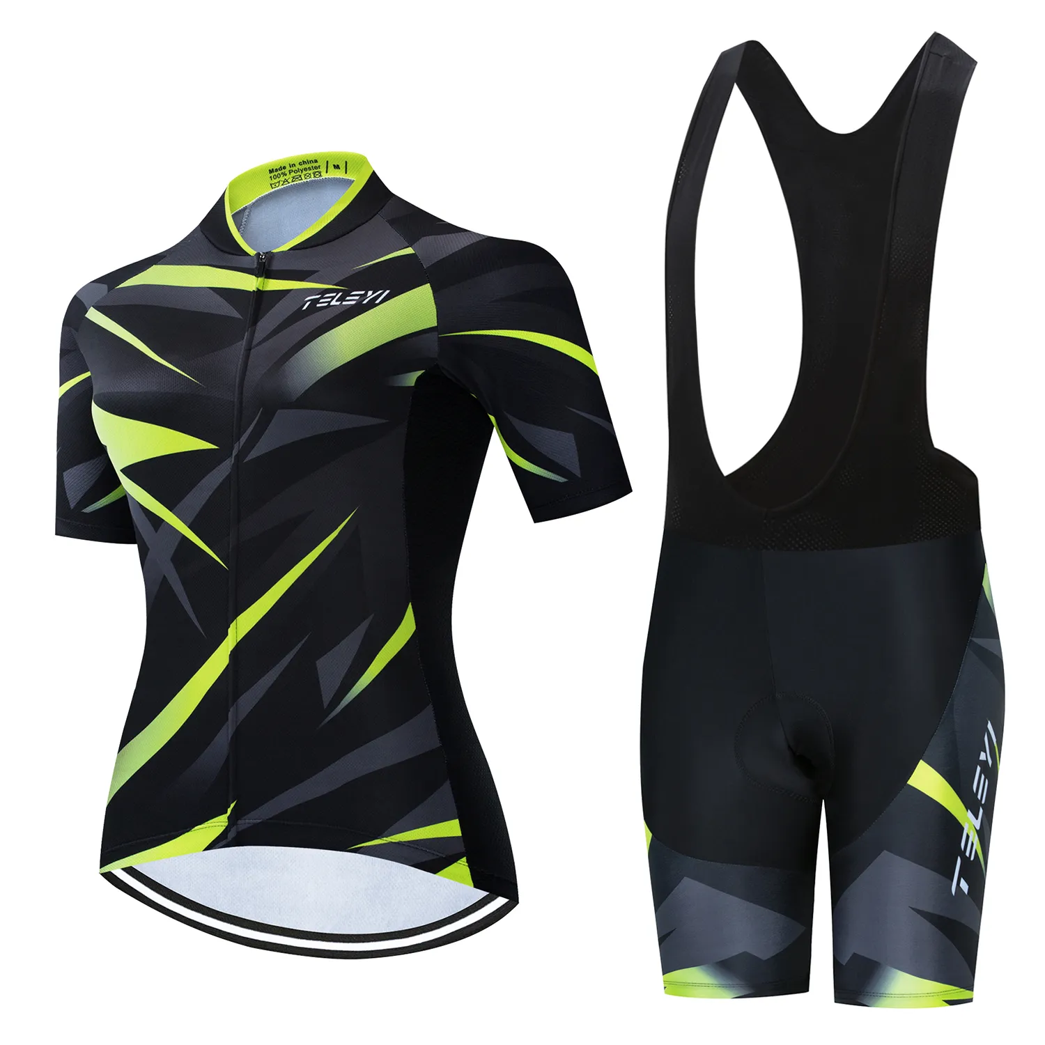 New TELEYI Pro Women Cycling Sets Bicycle Clothes Bib Shorts MTB Clothing Ropa C - £65.75 GBP