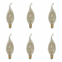 Royal Designs Vintage Antique Golden Smoke Flame Candelabra Style Base I... - $3.91+