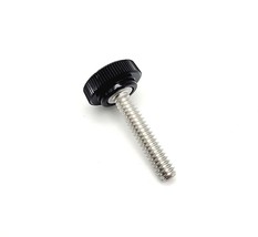 10-24 x 1&quot; Knurled Thumb Screw Bolts Black Round Clamping Knob 4-24 Pack... - £8.50 GBP+