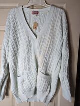 milledgeville hand combed100% cotton light green ladies small cargigan - €40,89 EUR