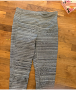 ATHLETA women&#39;s S Small Full Length Leggings White/ Gray/ Black stripes - €21,26 EUR