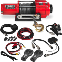  4500Lb Winch, 12 Volt Electric Winch with 2 Wireless Remotes and Synthe... - $5,223.66 MXN