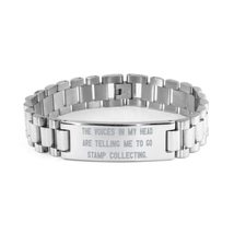 The Voices in My Head are Telling Me to Go Stamp. Ladder Bracelet, Stamp... - £23.02 GBP