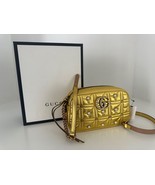 New Gucci Gold Marmont Small Leather/Pearl Camera Bag - $1,958.04