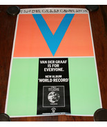 prog VAN DER GRAAF GENERATOR World Record CHARISMA orig uk PROMO POSTER ... - $274.38 CAD