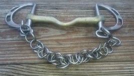 Vintage Horse Equestrian Bit With Chain Bridal Unknown Maker - £27.96 GBP