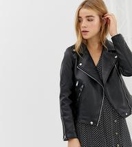 Hidesoulsstudio Women Black Biker Leather Jacket #28 - £93.86 GBP