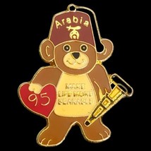 1995 Arabia Temple Make Life More Bearable Charity Lapel Hat Pin Shriners - £6.83 GBP