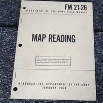 Map Reading And Land Navigation - Army FM 21-26 1969 Original - $29.99