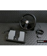 PLAYSTATION 2 LOGITECH NASCAR RACING STEERING WHEEL &amp; PEDAL SET PS2 Cont... - £70.39 GBP