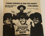 Zorro And Son Tv Guide Print Ad TPA17 - $5.93
