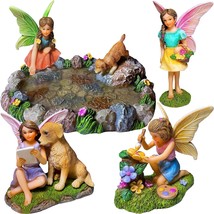 Fairy Garden Miniature Pond Kit - Figurines And Accessories Set Of 5 Pcs - £42.35 GBP