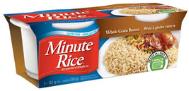 6 X Minute Rice Whole Grain Brown Rice Cups Gluten Free 125g Each -Free Shipping - £30.26 GBP