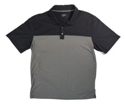 Bolle Polo Shirt Men Large Gray And Dark Gray Performance Short Sleeve Stretch  - £14.83 GBP
