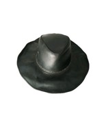 Bullwest Western Cowboy Hat Size XL 100% Leather Black Made In Mexico - $696.90 MXN