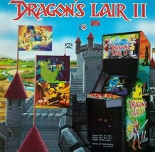 Dragons Lair 2 Arcade Magazine Trade AD Retro Gaming Video Game Art Vintage 1991 - £20.88 GBP