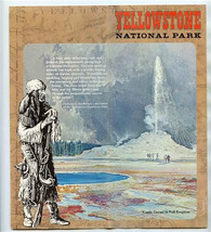 Yellowstone National Park Brochure Art of Thomas Moran 1968 - $21.78