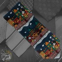 Balancine Inc Disney Mickey Mouse Pluto Cat Print Colorful Pointed Necktie Tie - £15.98 GBP