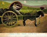 Vtg Postcard 1910s Surroundings Of Rome Costumes Wine Carts Carri de Vin... - £3.28 GBP