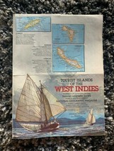 National Geographic February 1981 Map Poster Tourist Islands of the West... - £4.72 GBP
