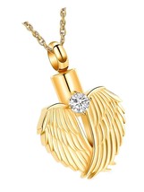 Cremation Jewelry Heart Urn Necklace for Ashes for - £51.97 GBP