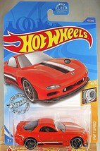 2020 Hot Wheels #43 HW Turbo 4/5 &#39;95 MAZDA RX-7 Orange w/Black Pr5 Sp Chrome Rim - £6.08 GBP