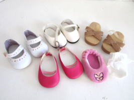 American Girl Bitty Baby 4 Pairs of Shoes plus 1 Slipper - £14.02 GBP