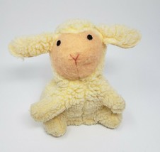 6&quot; VINTAGE 1981 FISHER PRICE FUZZY LAMB PUPPET BABY STUFFED ANIMAL PLUSH... - £18.92 GBP