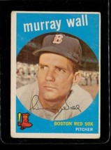 Vintage Baseball Card Topps 1959 #42 Murray Wall Boston Red Sox Pitcher Wb - £8.34 GBP