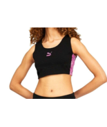 Puma Women&#39;s Hypnotize T7 Bralette - Cotton Size XL Black Pink - $12.86