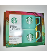 Starbucks 11 oz Mugs With Pikes Place Roast Ground Coffee Pouch Gift Set... - £31.12 GBP