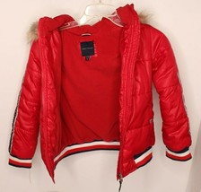 Tommy Hilfiger | Logo Tape Jacket with Faux Fur (Big Girls sz m) - £35.80 GBP