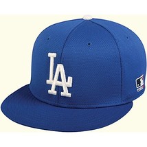Los Angeles Dodgers MLB OC Sports Q3 Flat Brim Blue Hat Cap Adult Adjustable - £18.21 GBP