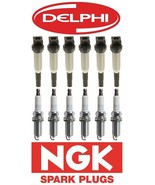 Six Delphi Ignition Coils w/NGK Spark Plugs BMW OE #&#39;s:12138616153 / 121... - $5,501.64 MXN