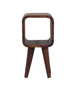 Extra Mini Minimalist Open Curved Chestnut Bedside - $122.00