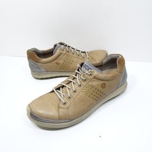 Ecco Biom Natural Motion Brown Yak Leather Spikeless Golf  Mens EU 45-11/11.5 - £46.61 GBP