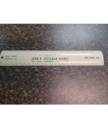 Vtg John Uffelman Agency Imperial PA Insurance Metal Ruler - $27.06 CAD