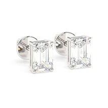 Lab Grown 2 Carat Total D Color VVS2 Clarity IGI CERTIFIED Emerald Cut E... - $1,750.00