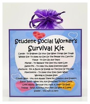 Student Social Worker&#39;s Survival Kit - Fun, Novelty Gift &amp; Card / Secret Santa - £6.46 GBP