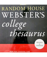 2000 Webster&#39;s College Thesaurus Random House Revised w/ Dust Jacket GstRm - €17,04 EUR