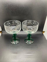 2 Vintage Libby Cactus Margarita Glasses Set 8oz - £11.67 GBP