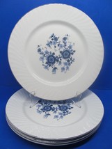 Wedgwood And Company LTD. Royal Blue Set Of Four 10&quot; Dinner Plates   Has Crazing - £23.10 GBP