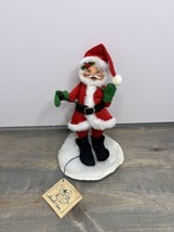 Annalee Doll Vintage 1990 Santa Smoking A Pipe - £8.06 GBP