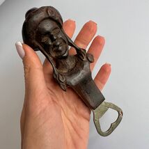 Vintage Wooden Wood Hand Carved Hand Bottle Opener Made in Spain - $76.00